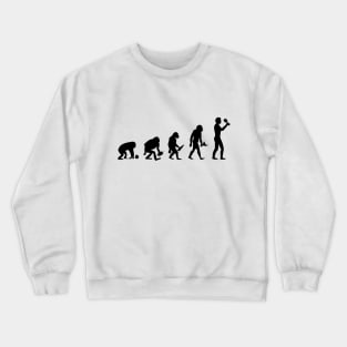 Human Evolution Wine Crewneck Sweatshirt